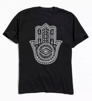 Hamsa Hand Tee - Black