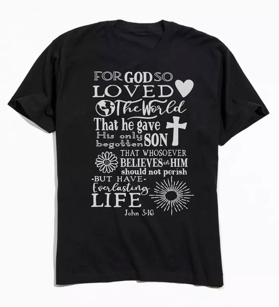 John 3:16 - Black