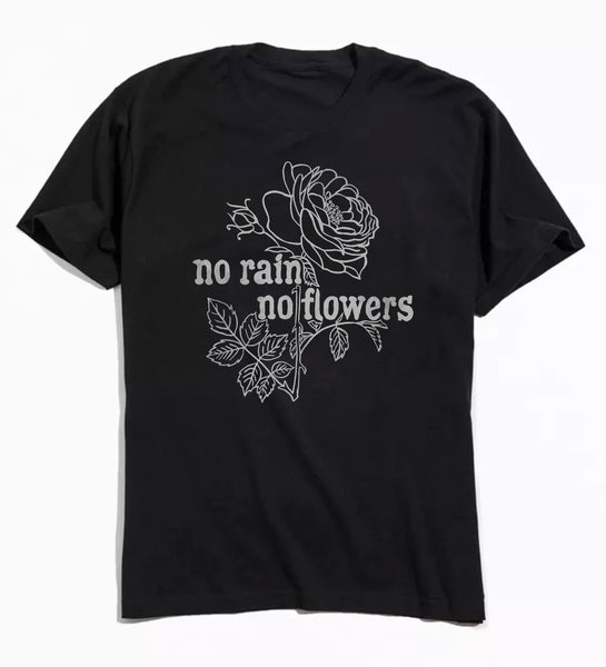 Rain Flowers - Black