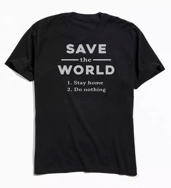 Save The World Tee - Black