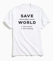 Save The World Tee - White