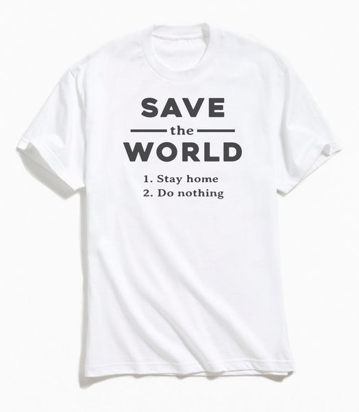 Save The World Tee - White