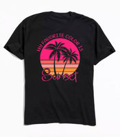 Sunset Palms - Black