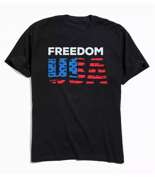 USA Freedom Flag - Black