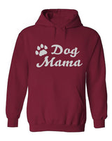 Dog Mama Pocket Hoodie- Burgundy