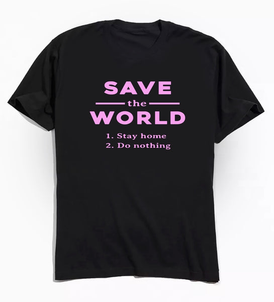 Save The World Tee - Black