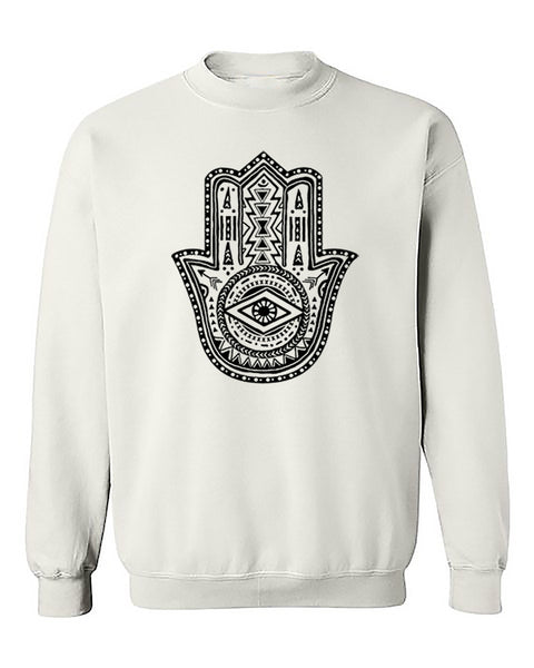 Hamsa Hand Sweaters - Cream