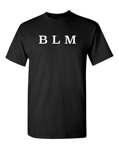 BLM Tee - Black Wht letters