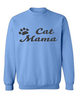 Cat Mama Crew neck sweater - Blue