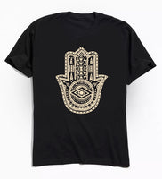 Hamsa Hand Tee - Black