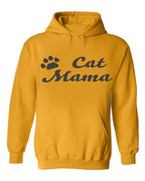 Cat Mama Pocket Hoodie- Mustard