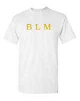 BLM Tee - White Yel letters