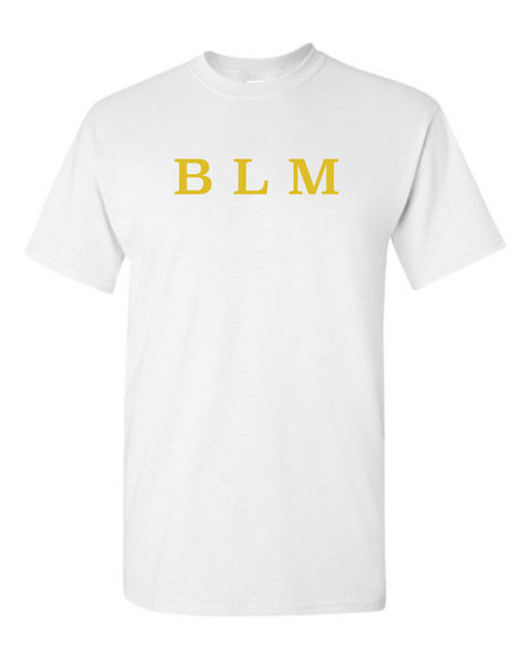 BLM Tee - White Yel letters