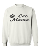 Cat Mama Crew neck sweater - White