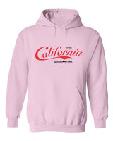 Enjoy California Quarantine Pocket Hoodie- Pink