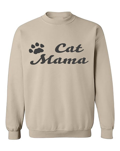 Cat Mama Crew neck sweater - Sand