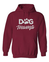 Dog Mama Pocket Hoodie Burgundy